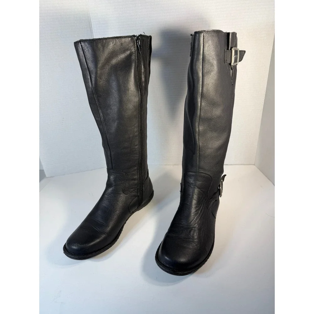Born black leather
